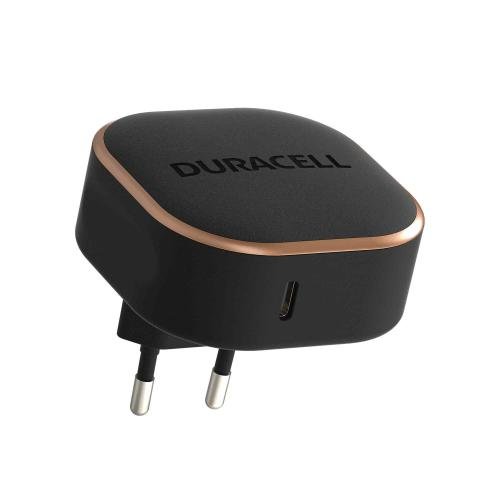 Incarcator retea Duracell DRACUSB18-EU, 20W, 1 x USB-C, PD (Negru)