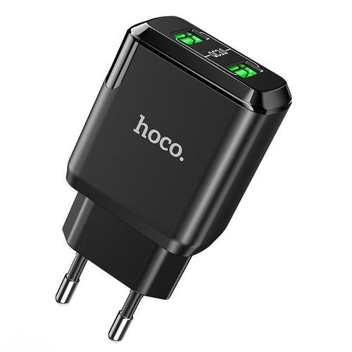 Incarcator Retea HOCO N6 Charmer, Quick Charge, 18W, 2 x USB, Negru