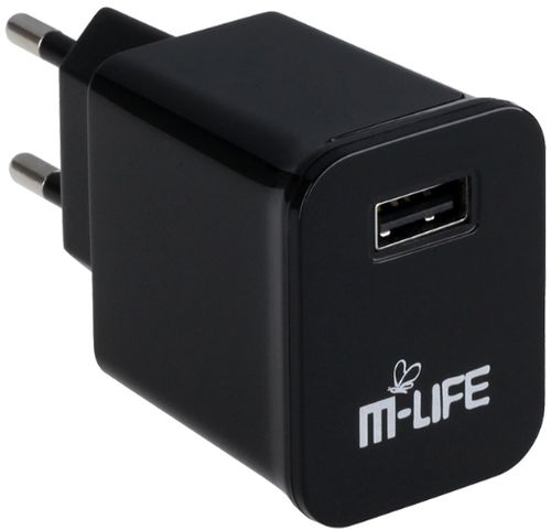 Incarcator Retea M-Life ML0002, USB, 2A (Negru)