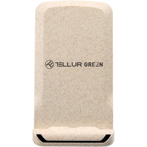 Incarcator Wireless Tellur Green, certificat Qi, 15W (Crem)