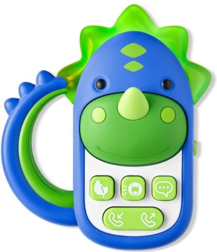 Jucarie interactiva Skip Hop Telefon Dino 9J667110, +6 luni (Albastru/Verde)