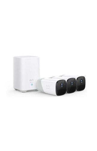 Kit supraveghere video eufyCam 2 Pro Security wireless, Rezolutie 2K, IP67, Nightvision, 3 camere video, H.264