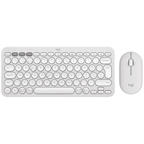 Kit tastatura + mouse Logitech Pebble 2 Combo, Alb