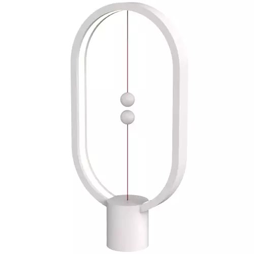 Lampa LED Allocacoc Heng Balance Lamp Ellipse, USB Type-C, 5W, 50 lm, 1A 5V, lumina calda, Alb