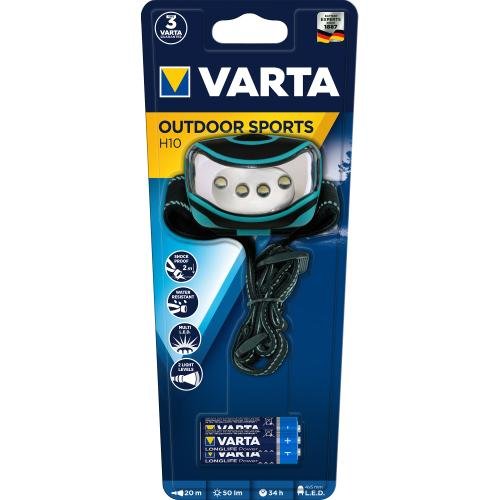 Lanterna frontala Varta 16630, LEDx4, baterii 3xAAA incluse