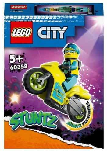 LEGO® City Motocicleta de cascadorie cibernetica 60358