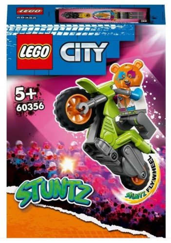 LEGO® City Motocicleta de cascadorie cu urs 60356