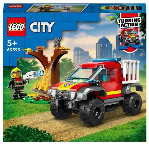 LEGO® City Salvare cu masina de pompieri 4x4 60393