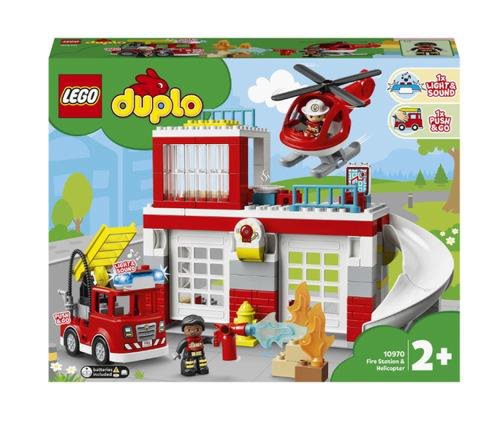 LEGO® DUPLO® Remiza de pompieri si elicopter pentru salvare 10970