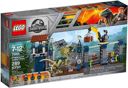 Lego® atacul avanpostului cu dilophosaurus 75931