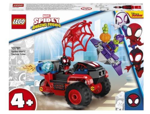 LEGO® Super Heroes Spidey si prietenii lui uimitori Miles Morales: Triciclul Techno al Omului paianjen 10781