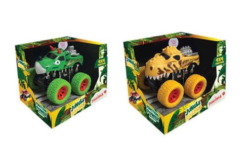 Masinuta Keycraft Dinozaur 4 x 4 FM108, Sunete, 3+ ani (Multicolor)