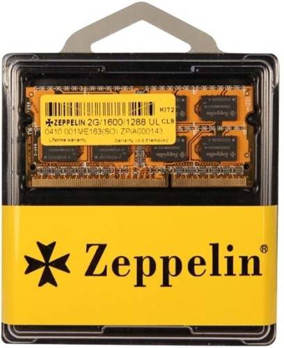 Memorie Laptop Zeppelin SO-DIMM DDR3, 1x2GB, 1600 MHz, CL9