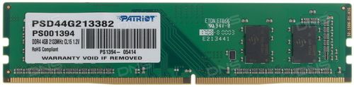Memorie Patriot PSD44G213382 DDR4, 1x4GB, 2133MHz CL15