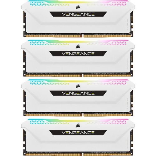 Memorii Corsair Vengeance RGB PRO SL White 32GB(4x8GB) DDR4 3200MHz CL16 Quad Channel Kit