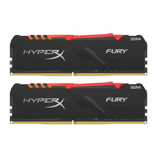 Memorii Kingston HyperX Fury RGB 16GB(2x8GB) DDR4, 3466MHz, CL16, Dual Channel