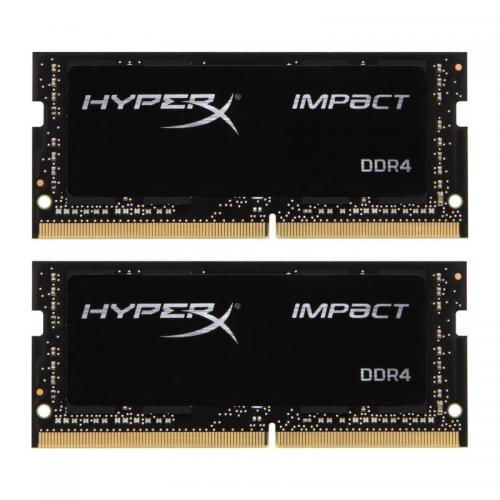 Memorii Laptop HyperX Impact Kingston 32GB(2x16GB), DDR4-2400MHz, CL15, SO-DIMM, Dual Channel
