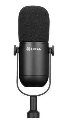 Microfon Boya BY-DM500, dinamic, XLR cu 3 pini, cardioid (Negru)