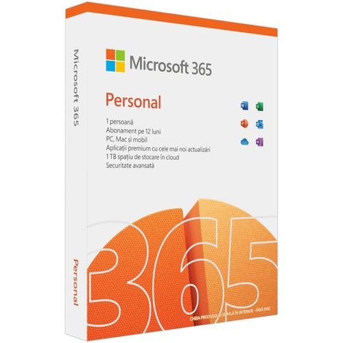 Microsoft M365 Personal, Engleza, subscriptie 1 an, 1 utilizator, retail
