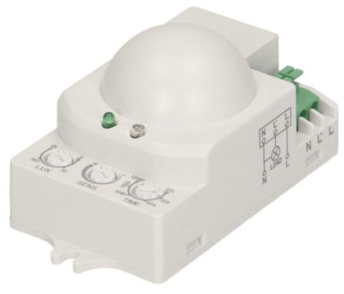 Mini senzor de miscare ORNO OR-CR-208, unghi detectie 360°, 1200W, 230V, IP20 (Alb)