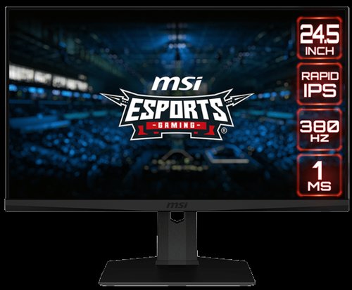 Monitor Gaming Fast IPS LED MSI G253PF, Full HD (1920 x 1080), HDMI, DisplayPort, Nvidia G-Sync, 380Hz, 1 ms (Negru)