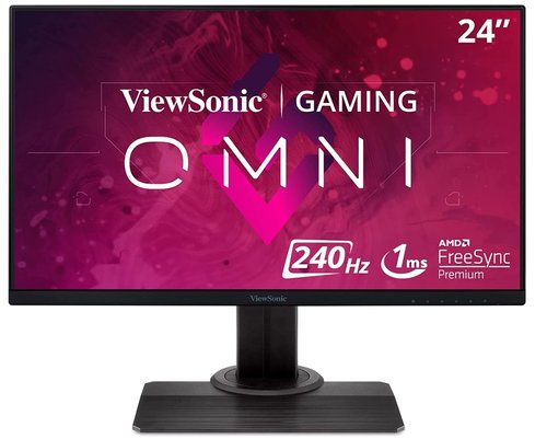 Monitor Gaming IPS LED ViewSonic OMNI 23.8inch XG2431, Full HD (1920 x 1080), HDMI, DisplayPort, AMD FreeSync, Pivot, Boxe, 240 Hz, 0.5 ms (Negru)