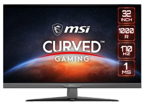 Monitor Gaming VA LED MSI 32inch G322C, Full HD (1920 x 1080), HDMI, DisplayPort, Ecran Curbat, 170 Hz, 1 ms (Negru)