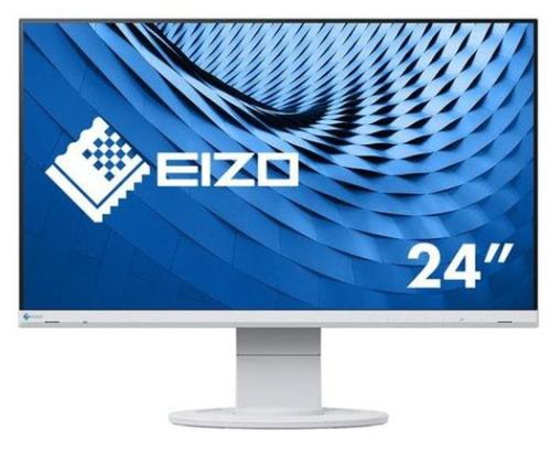 Monitor IPS LED EIZO FlexScan 23.8inch EV2460-WT, Full HD (1920 x 1080), VGA, DVI, HDMI, DisplayPort, Pivot, Boxe (Alb) 