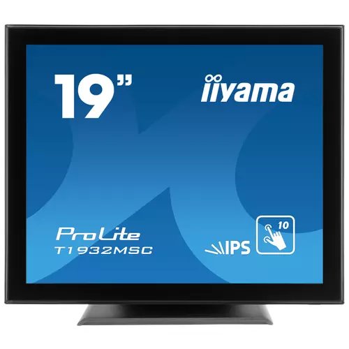 Monitor IPS LED Iiyama ProLite 19inch T1932MSC-B5X, VGA, DVI, Touchscreen, Boxe (Negru)