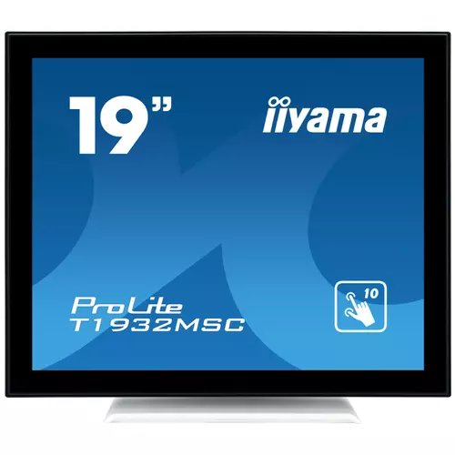 Monitor IPS LED iiyama ProLite 19inch T1932MSC-W5AG, HD (1280x1024), VGA, HDMI, DisplayPort, Touchscreen (Negru)
