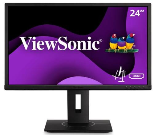 Monitor mva led Viewsonic 24inch vg2440, full hd (1920 x 1080), vga, hdmi, displayport, pivot, boxe (negru)