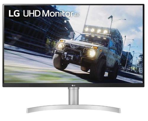 Monitor VA LED LG 31.5inch 32UN550P-W, Ultra HD (3840x2160), HDMI, DisplayPort, AMD FreeSync, Boxe (Alb/Argintiu)