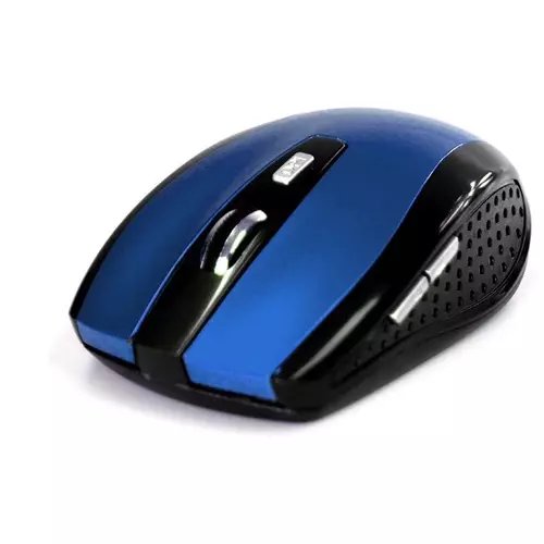 Mouse Optic Media-Tech RATON PRO Wireless, 5 Butoane, Scroll, 1200 dpi, Albastru