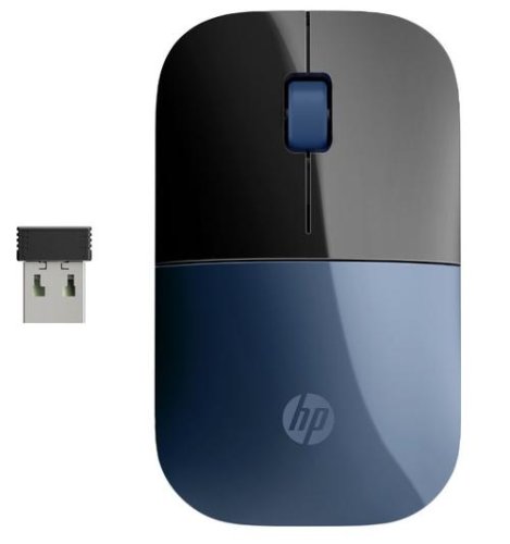 Mouse Wireless HP Z3700, 1200 DPI (Negru/Albastru)