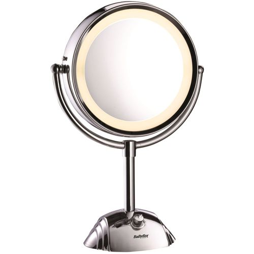 Oglinda cosmetica iluminata BaByliss 8438E, 20.5 cm, Alb