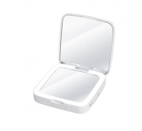 Oglinda cosmetica LED compacta cu baterie externa Silk'n Power Mirror MLB1PE1001POW (Alb)
