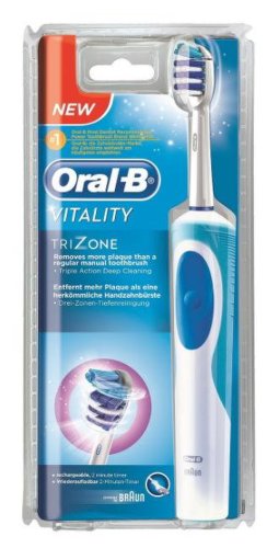 Periuta de dinti electrica Braun Oral-B Vitality Trizone, 7600 miscari/min (Alb/Albastru)