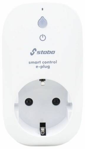 Priza inteligenta Stabo Smart Control E Plug, App WeConn, compatibila cu Android si iOS (Alb)