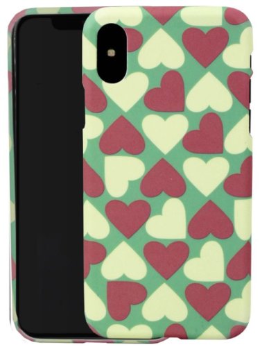 Protectie Spate Aru Mix&Match Hearts SNNM-BC-ARU-MMH-APIPX-G/Y/P pentru iPhone X (Multicolor)
