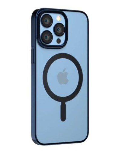 Protectie Spate Devia Glimmer Series Magnetic pentru Apple iPhone 14 (Albastru)