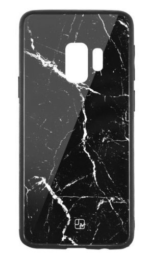 Protectie spate Just Must Glass Print JMGPS9GBKM pentru Samsung Galaxy S9 (Negru)