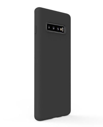 Protectie Spate Lemontti Silicon Soft Slim LEMSSS10PBK pentru Samsung Galaxy S10 Plus G975 (Negru)