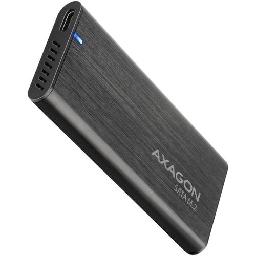 Rack extern Axagon EEM2-SBC, SSD M.2 - USB Type-A 3.2 gen1 (Argintiu)
