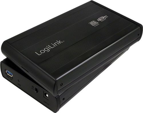 RACK Extern LOGILINK UA0107, USB 3.0, compatibil cu HDD 3.5inch, aluminiu (Negru)