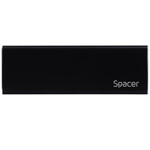 Rack Extern SSD Spacer SPR-M2TYPEC-01 USB 3.1, 2.5inch