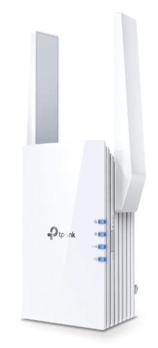 Range Extender TP-Link RE705X, AX3000, Dual-Band Gigabit, Wi-Fi 6, tehnologie OneMesh, Adaptive Path, Mod High Speed, Mod Access Point (Alb)