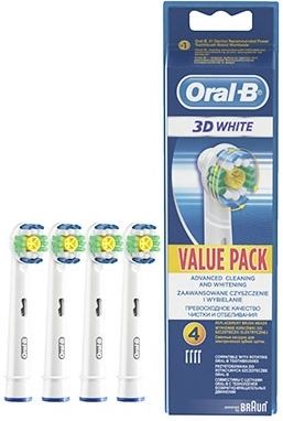 Rezerve periuta de dinti electrica Oral-B 3D White EB18, 4 buc