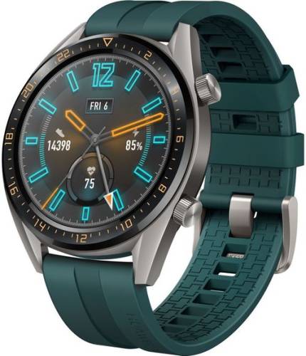 Smartwatch Huawei Watch GT, AMOLED 1.39inch, 8MB RAM, 128MB Flash, Bluetooth, Bratara silicon, Android si iOS (Verde)