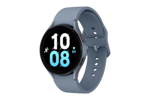 Smartwatch Samsung Galaxy Watch 5 SM-R910, Procesor Exynos W920, ecran 1.4inch, 1.5GB RAM, 16GB Flash, Bluetooth 5.2, Carcasa Aluminiu, 44mm, Bratara silicon, Waterproof 5ATM + curea sport M/L (Negru)