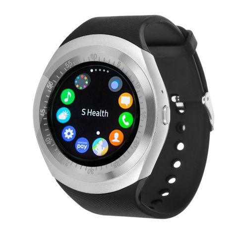 Smartwatch Sovogue SG03, touchscreen 1.3inch, Bluetooth, Bratara silicon (Negru)